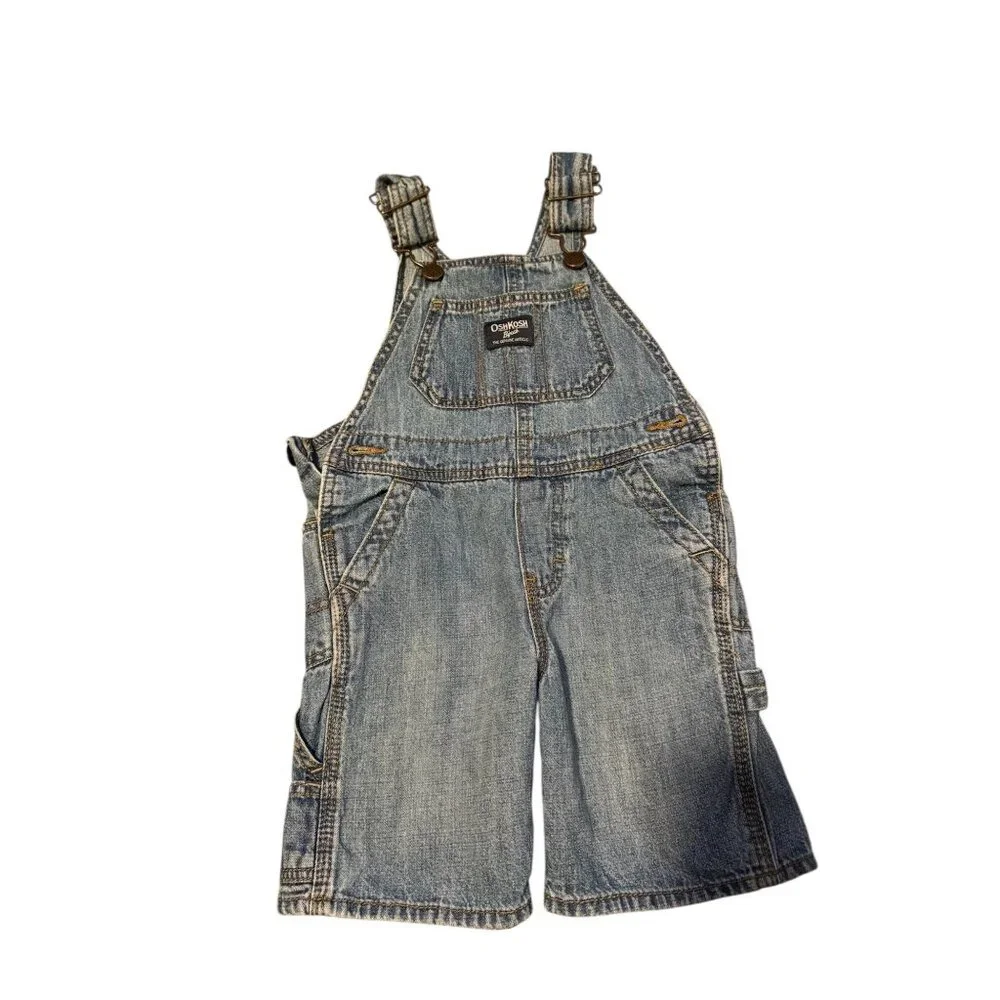 OshKosh B'gosh Toddler Overall Lightwash Sz 3T 100% Cotton